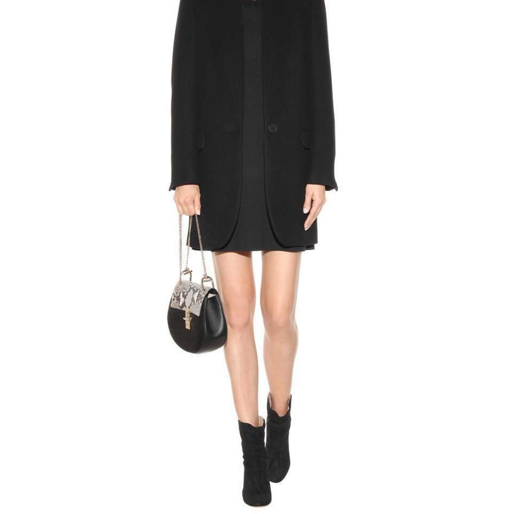 NEW CHLOE Sz 39.5 "Kent" BOOTS BLACK Suede LEATHER